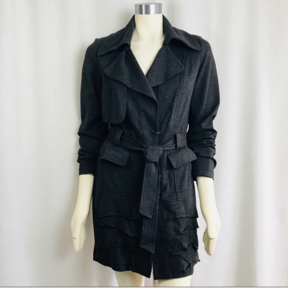 ***KOMARAV*** Belted Trench Dress